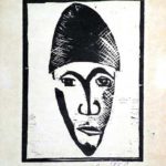 Ernesto Benítez Mask-African Xylography (Wood Engraving) Woodcut (Limited Edition) Máscara, Contemporary Art Xylography (Woodcutt) Serial Graphic ArtWork. Artistic Engraving (Gravado Artístico Xilografía Obra Gráfica Seriada) Paulita Concepción. reproducción en serie