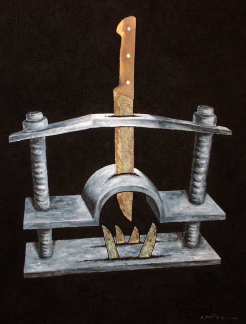 Ernesto Benítez Heresy: The Process´ Instruments (Inquisitio) Heretic. Contemporary Art Exhibition. Instrumentos del Proceso: Pintura (óleo acrílico lienzo) Arte Cubano Contemporáneo